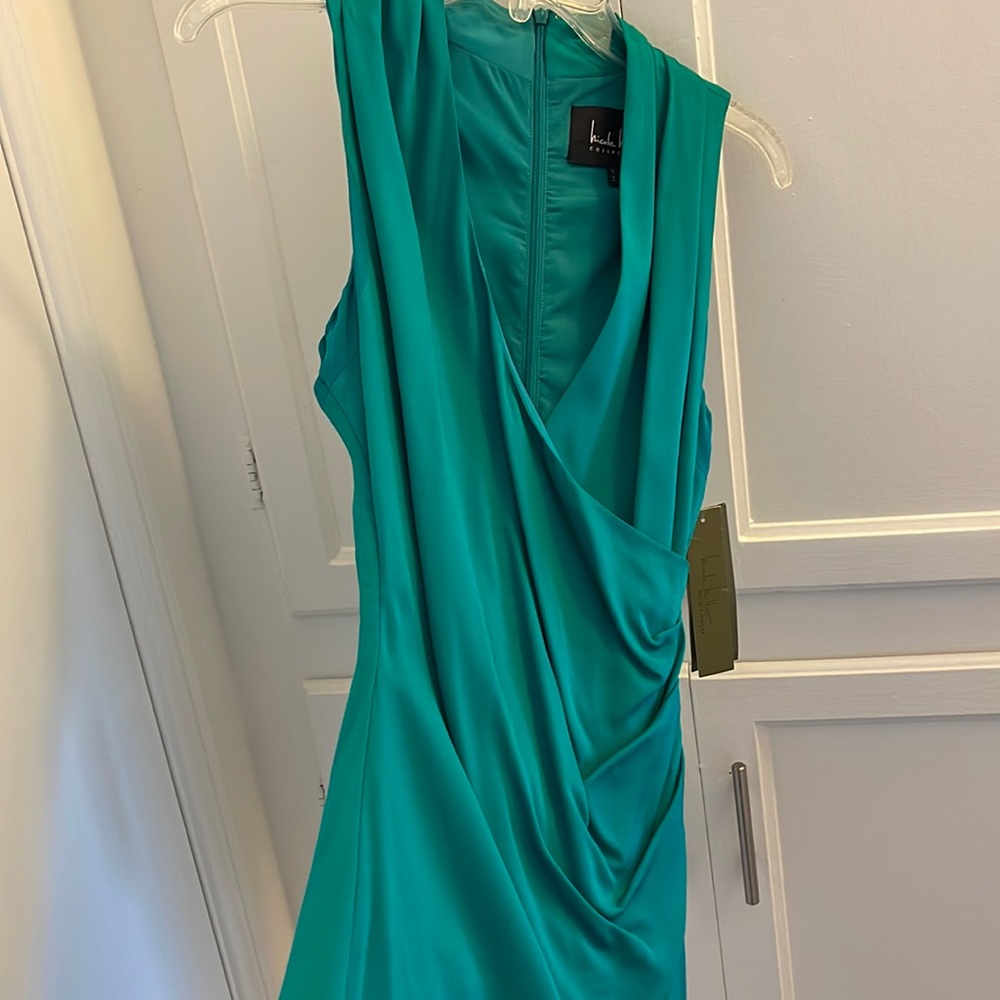 NWT Nicole Miller emerald green dress